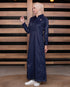 Violet Hue Contrast Stitch Jilbab